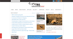 Desktop Screenshot of conservationindia.org